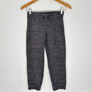 Lululemon Tea Lounge Crop Joggers Size 2 Commuter Denim Fossil Coal Waist 25in